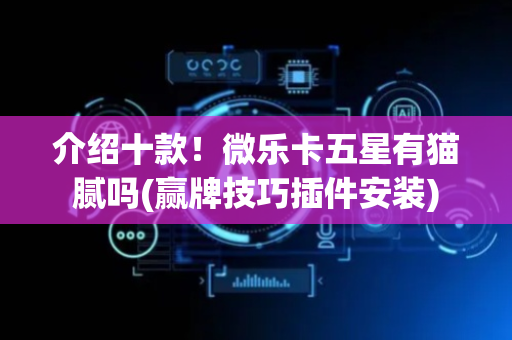 介绍十款！微乐卡五星有猫腻吗(赢牌技巧插件安装)