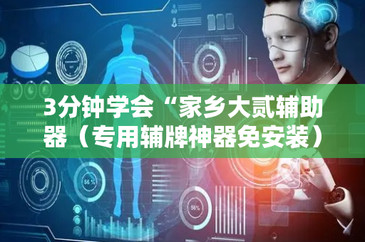 3分钟学会“家乡大贰辅助器（专用辅牌神器免安装）