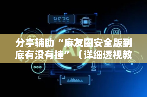 分享辅助“麻友圈安全版到底有没有挂”（详细透视教程）-哔哩哔哩