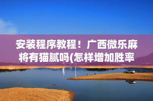 安装程序教程！广西微乐麻将有猫腻吗(怎样增加胜率)