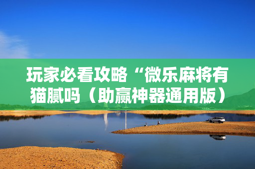玩家必看攻略“微乐麻将有猫腻吗（助赢神器通用版）