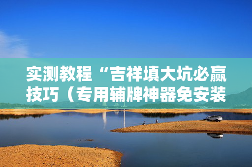 实测教程“吉祥填大坑必赢技巧（专用辅牌神器免安装）