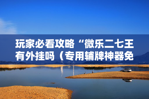 玩家必看攻略“微乐二七王有外挂吗（专用辅牌神器免安装）