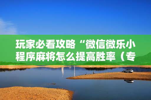 玩家必看攻略“微信微乐小程序麻将怎么提高胜率（专用辅牌神器免安装）