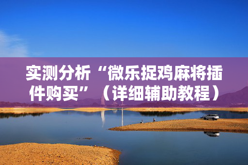 实测分析“微乐捉鸡麻将插件购买”（详细辅助教程）-哔哩哔哩