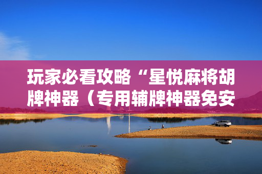 玩家必看攻略“星悦麻将胡牌神器（专用辅牌神器免安装）