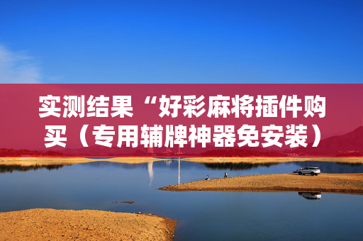实测结果“好彩麻将插件购买（专用辅牌神器免安装）