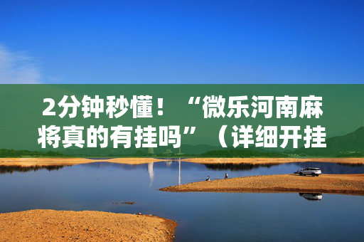 2分钟秒懂！“微乐河南麻将真的有挂吗”（详细开挂教程）-哔哩哔哩