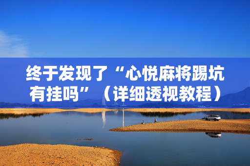 终于发现了“心悦麻将踢坑有挂吗”（详细透视教程）-哔哩哔哩