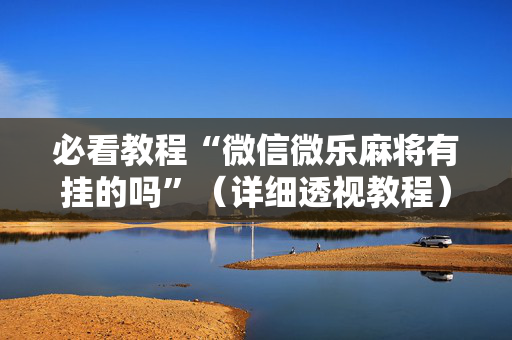 必看教程“微信微乐麻将有挂的吗”（详细透视教程）-哔哩哔哩