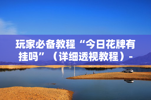 玩家必备教程“今日花牌有挂吗”（详细透视教程）-哔哩哔哩