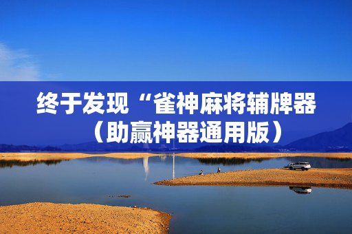 终于发现“雀神麻将辅牌器（助赢神器通用版）