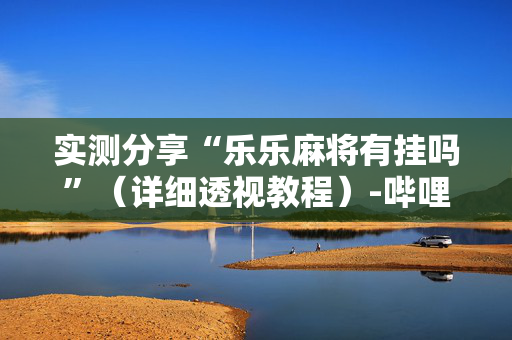 实测分享“乐乐麻将有挂吗”（详细透视教程）-哔哩哔哩
