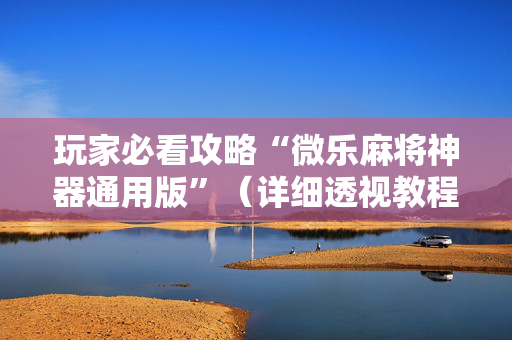 玩家必看攻略“微乐麻将神器通用版”（详细透视教程）-哔哩哔哩