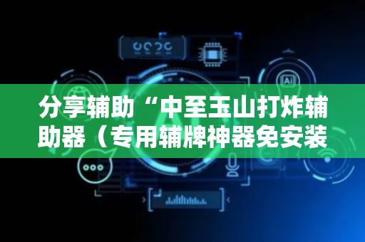 分享辅助“中至玉山打炸辅助器（专用辅牌神器免安装）