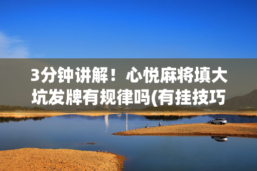 3分钟讲解！心悦麻将填大坑发牌有规律吗(有挂技巧辅助器)