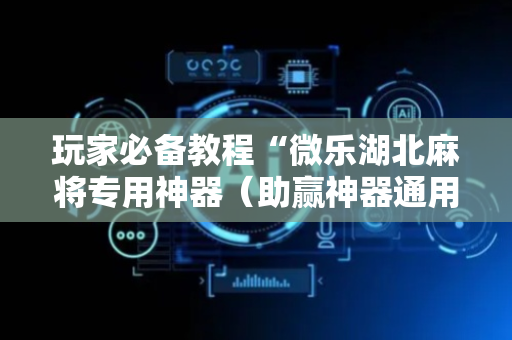 玩家必备教程“微乐湖北麻将专用神器（助赢神器通用版）