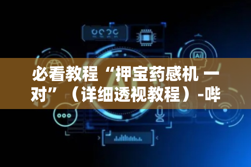 必看教程“押宝药感机 一对”（详细透视教程）-哔哩哔哩
