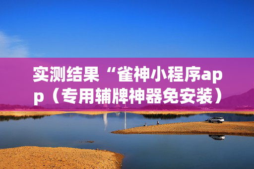 实测结果“雀神小程序app（专用辅牌神器免安装）