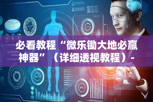 必看教程“微乐锄大地必赢神器”（详细透视教程）-哔哩哔哩