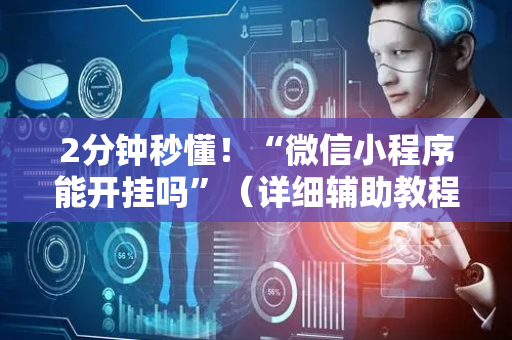 2分钟秒懂！“微信小程序能开挂吗”（详细辅助教程）-哔哩哔哩