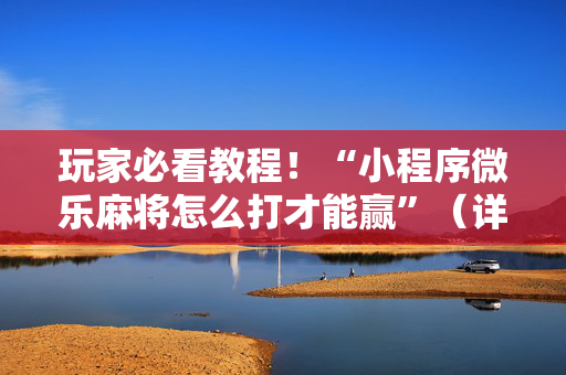 玩家必看教程！“小程序微乐麻将怎么打才能赢”（详细辅助教程）-哔哩哔哩