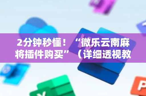 2分钟秒懂！“微乐云南麻将插件购买”（详细透视教程）-哔哩哔哩