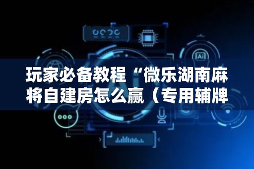 玩家必备教程“微乐湖南麻将自建房怎么赢（专用辅牌神器免安装）