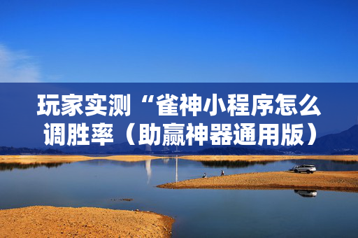 玩家实测“雀神小程序怎么调胜率（助赢神器通用版）