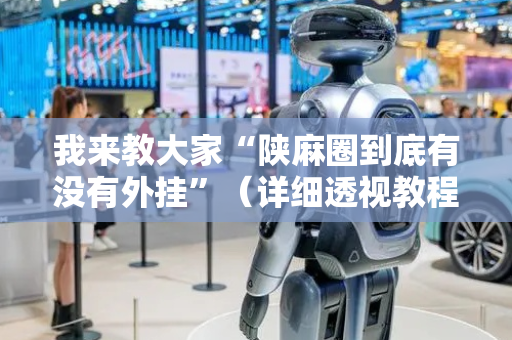 我来教大家“陕麻圈到底有没有外挂”（详细透视教程）-哔哩哔哩