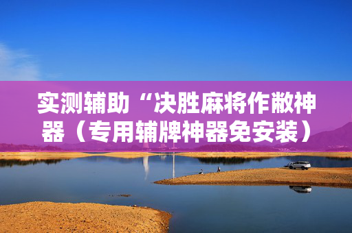 实测辅助“决胜麻将作敝神器（专用辅牌神器免安装）