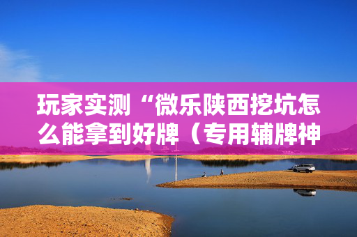 玩家实测“微乐陕西挖坑怎么能拿到好牌（专用辅牌神器免安装）