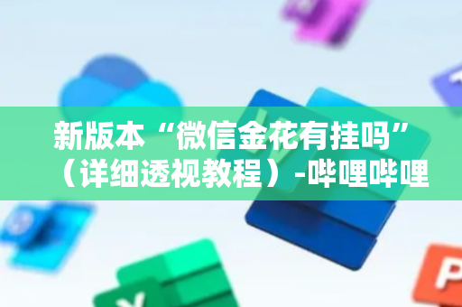 新版本“微信金花有挂吗”（详细透视教程）-哔哩哔哩