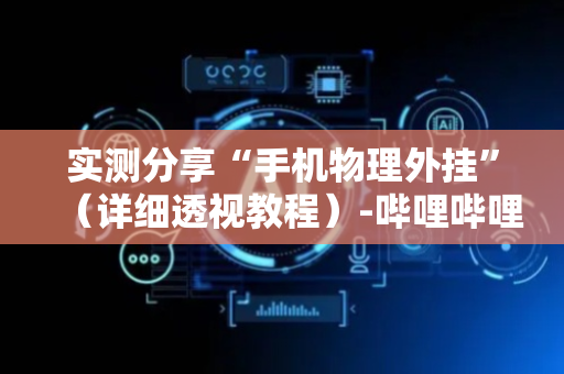 实测分享“手机物理外挂”（详细透视教程）-哔哩哔哩