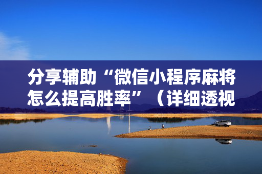 分享辅助“微信小程序麻将怎么提高胜率”（详细透视教程）-哔哩哔哩