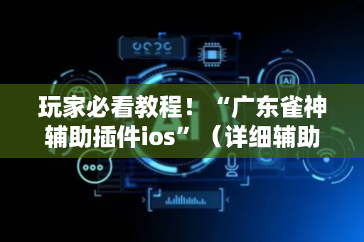 玩家必看教程！“广东雀神辅助插件ios”（详细辅助教程）-哔哩哔哩