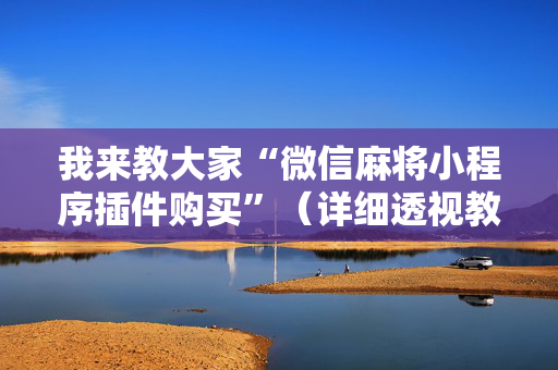 我来教大家“微信麻将小程序插件购买”（详细透视教程）-哔哩哔哩