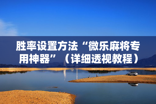 胜率设置方法“微乐麻将专用神器”（详细透视教程）-哔哩哔哩