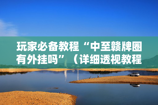 玩家必备教程“中至赣牌圈有外挂吗”（详细透视教程）-哔哩哔哩