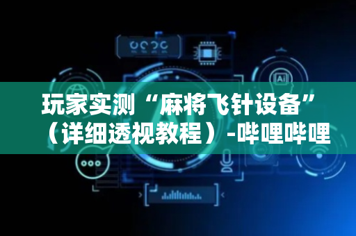 玩家实测“麻将飞针设备”（详细透视教程）-哔哩哔哩
