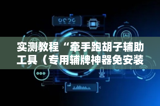 实测教程“牵手跑胡子辅助工具（专用辅牌神器免安装）