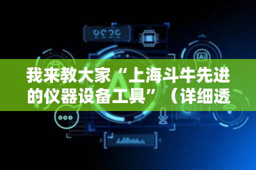 我来教大家“上海斗牛先进的仪器设备工具”（详细透视教程）-哔哩哔哩