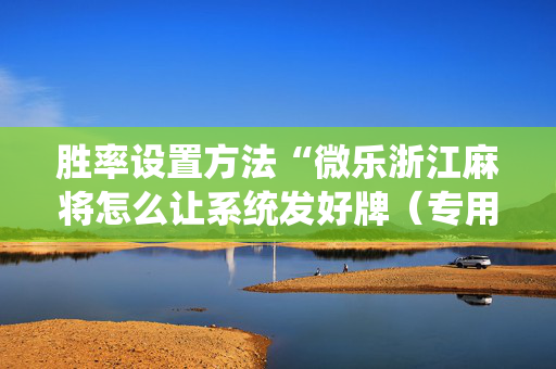 胜率设置方法“微乐浙江麻将怎么让系统发好牌（专用辅牌神器免安装）