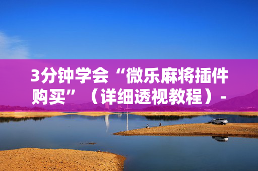 3分钟学会“微乐麻将插件购买”（详细透视教程）-哔哩哔哩