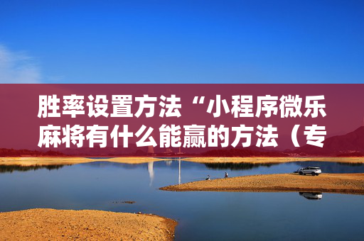 胜率设置方法“小程序微乐麻将有什么能赢的方法（专用辅牌神器免安装）