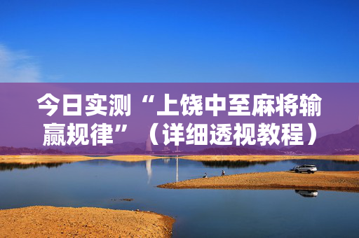 今日实测“上饶中至麻将输赢规律”（详细透视教程）-哔哩哔哩