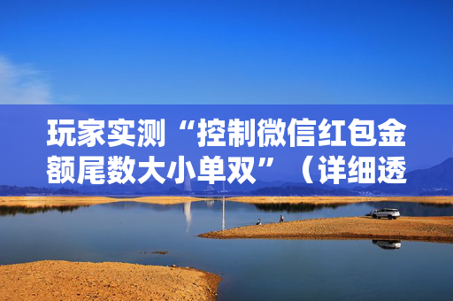 玩家实测“控制微信红包金额尾数大小单双”（详细透视教程）-哔哩哔哩