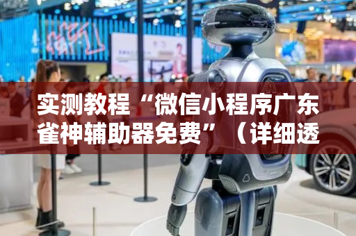 实测教程“微信小程序广东雀神辅助器免费”（详细透视教程）-哔哩哔哩