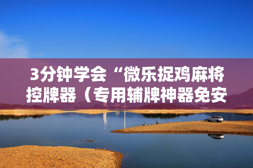 3分钟学会“微乐捉鸡麻将控牌器（专用辅牌神器免安装）