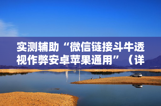实测辅助“微信链接斗牛透视作弊安卓苹果通用”（详细透视教程）-哔哩哔哩
